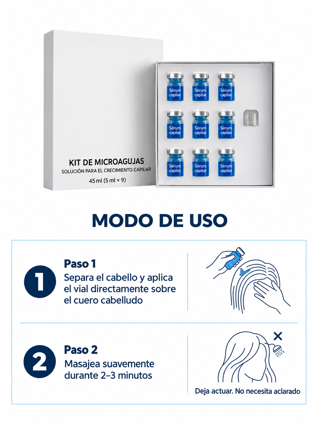 Kit de Microneedling Capilar · 2 Cajas